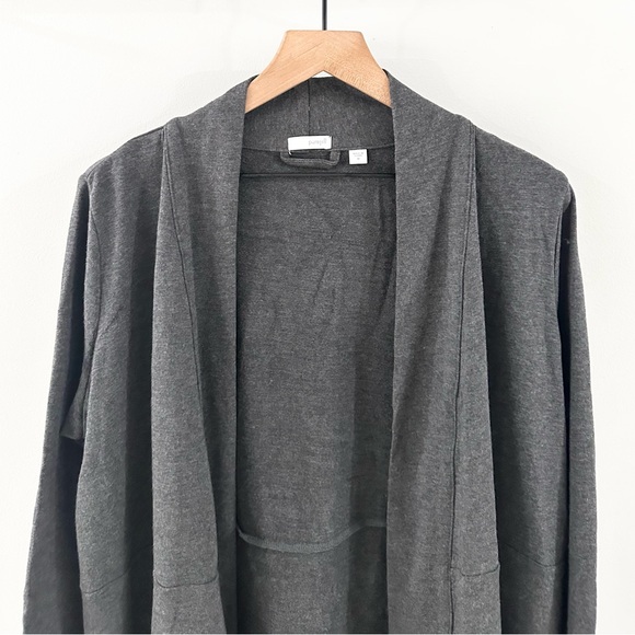 J. Jill Pure Jill Long Line Cardigan Gray Size Medium - Picture 3 of 6